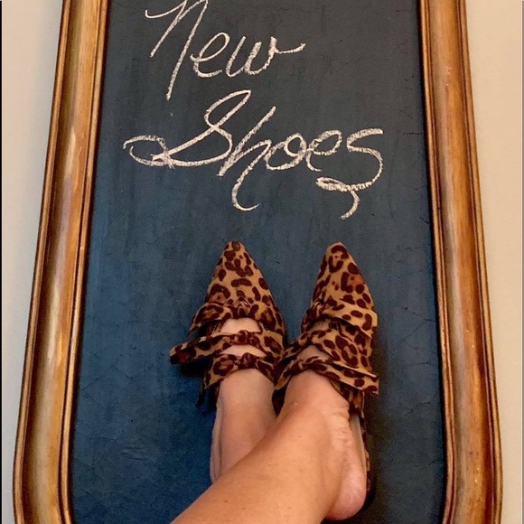 Queen George Shoes - Sexy Leopard Mule Slip-on Flat Shoes
